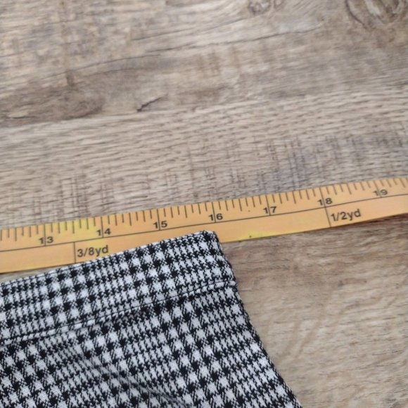 WILD Fable Zip front checked‎ wide leg cropped pants 25" Inseam no pockets XL - Picture 5 of 10